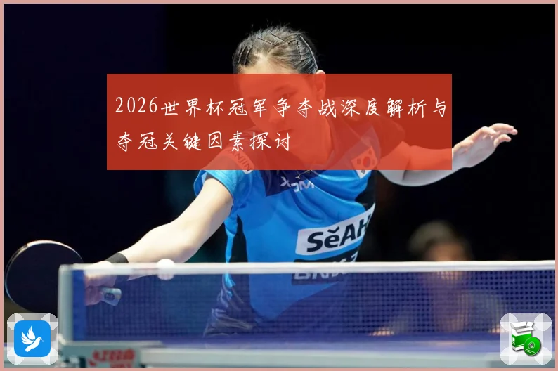 2026世界杯冠军争夺战深度解析与夺冠关键因素探讨